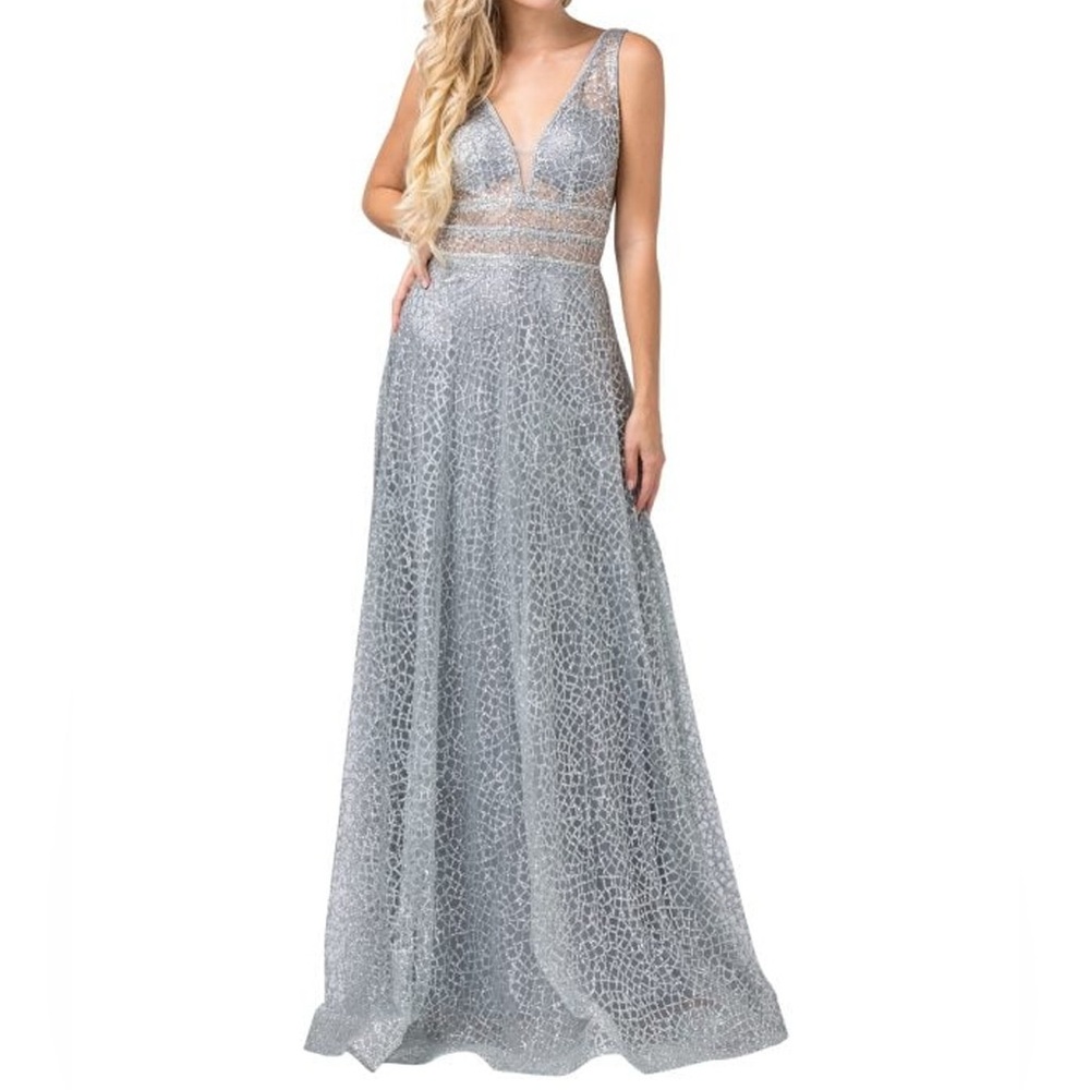 Dancing Queen Silver Sequin Dress 2488